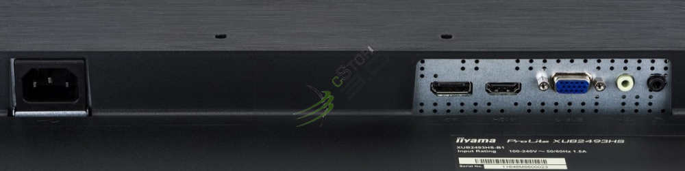 IIYAMA Monitor ProLite UltraSlim IPS FlickerFree BlueLightReducer [XUB2493HS-B1]