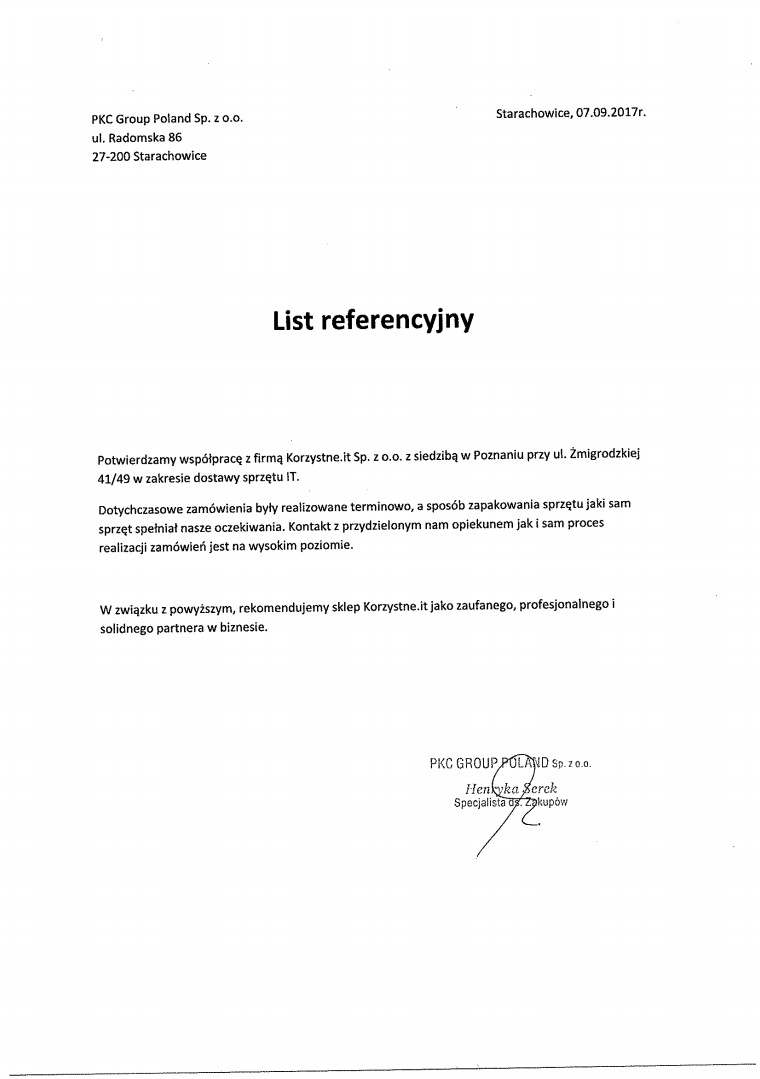 Refrencje PKC Group dla Korzystne.IT